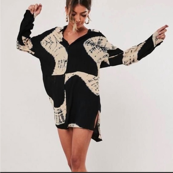 Misguided Size 4 Bleach Dyed Blouse - Picture 7 of 7